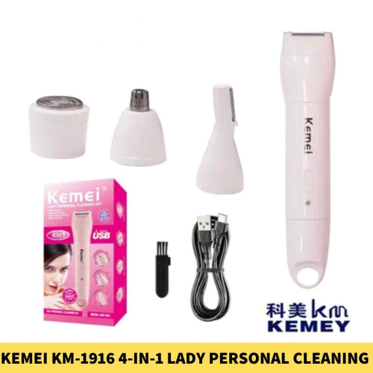 Kemei KM-1916 4-in-1 Lady Personal Cleaning Kit for Women
