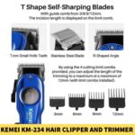 Kemei KM-234 Hair Clipper and Beard Trimmer for Men in BD 2