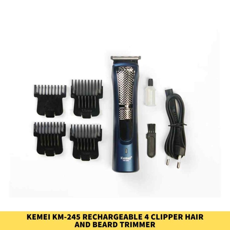 Kemei KM-245 Rechargeable 4 clipper Hair and Beard Trimmer for Men in Bangladesh2