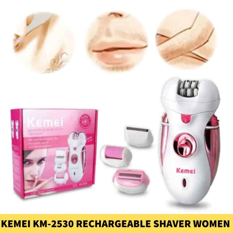 Kemei KM-2530 Rechargeable Epilator and Shaver 4 in 1 Beauty For Women 1