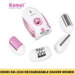 Kemei KM-2530 Rechargeable Epilator and Shaver 4 in 1 Beauty For Women