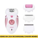 Kemei KM-2530 Rechargeable Epilator and Shaver 4 in 1 Beauty For Women in BD