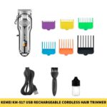 Kemei KM-517 USB Rechargeable Cordless Hair Trimmer fom men in BDd