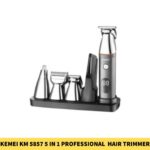 Kemei KM 5857 5 in 1 Professional Rechargeable Hair Trimmer for men in BDD