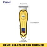 Kemei KM-678 Beard Trimmer and Hair Clipper for Men in Bangladesh 1