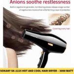 Sokany SK-2225 Hot And Cool Hair Dryer  3000 Watt For women