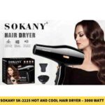 Sokany SK-2225 Hot And Cool Hair Dryer  3000 Watt For women in BD1