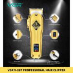 VGR V-267 Professional Hair Clipper with LED Display Trimmer for men