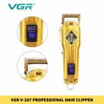 VGR V-267 Professional Hair Clipper with LED Display Trimmer for men in BD1