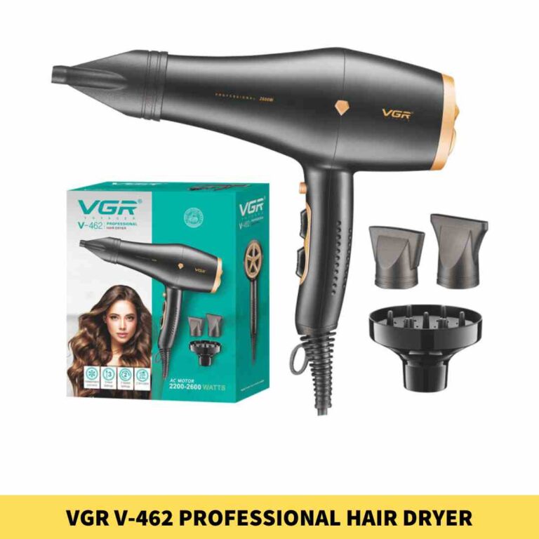 VGR V-462 Professional Hair Dryer DC Motor 2200-2600WTTS In BD