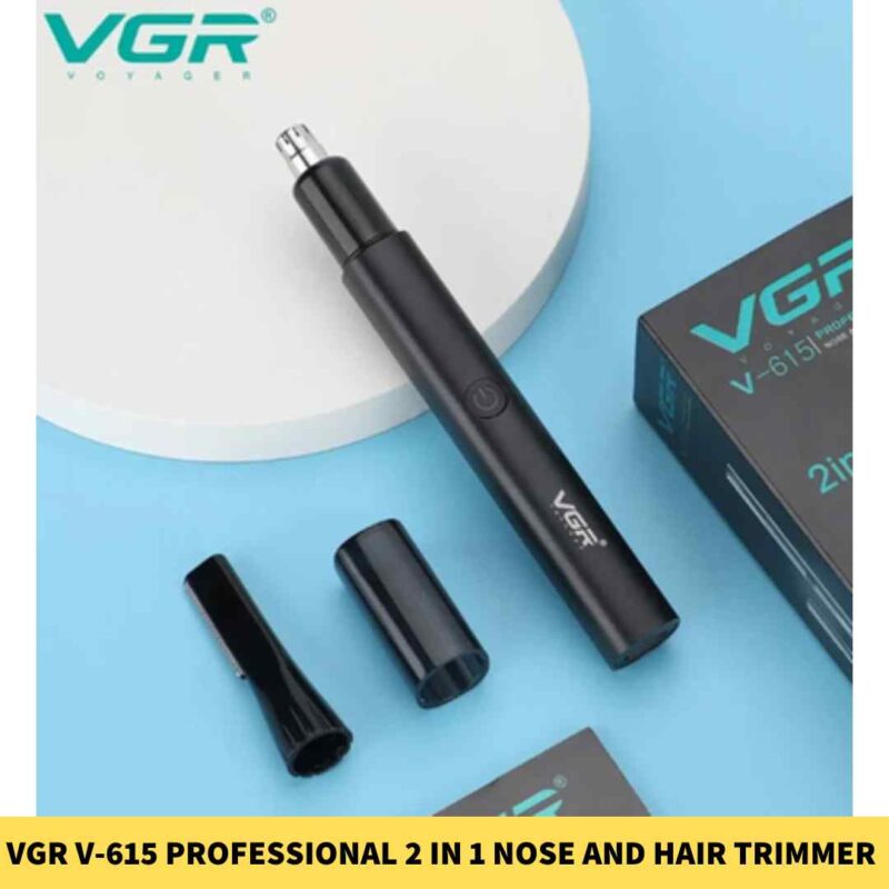 VGR V-615 Professional 2 in 1 Nose and Hair Trimmer for Men