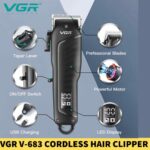 VGR V-683 Cordless Hair Clipper With Taper Lever Adjustment For Men