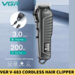 VGR V-683 Cordless Hair Clipper With Taper Lever Adjustment For Men in