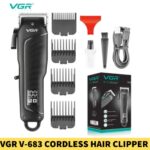 VGR V-683 Cordless Hair Clipper With Taper Lever Adjustment For Men in BD1