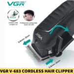 VGR V-683 Cordless Hair Clipper With Taper Lever Adjustment For Men in BDt