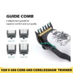 VGR V-699 Cord and Cordless Hair Clipper Adjustment Trimmer for Men