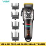 VGR V-699 Cord and Cordless Hair Clipper Adjustment Trimmer for Men in B
