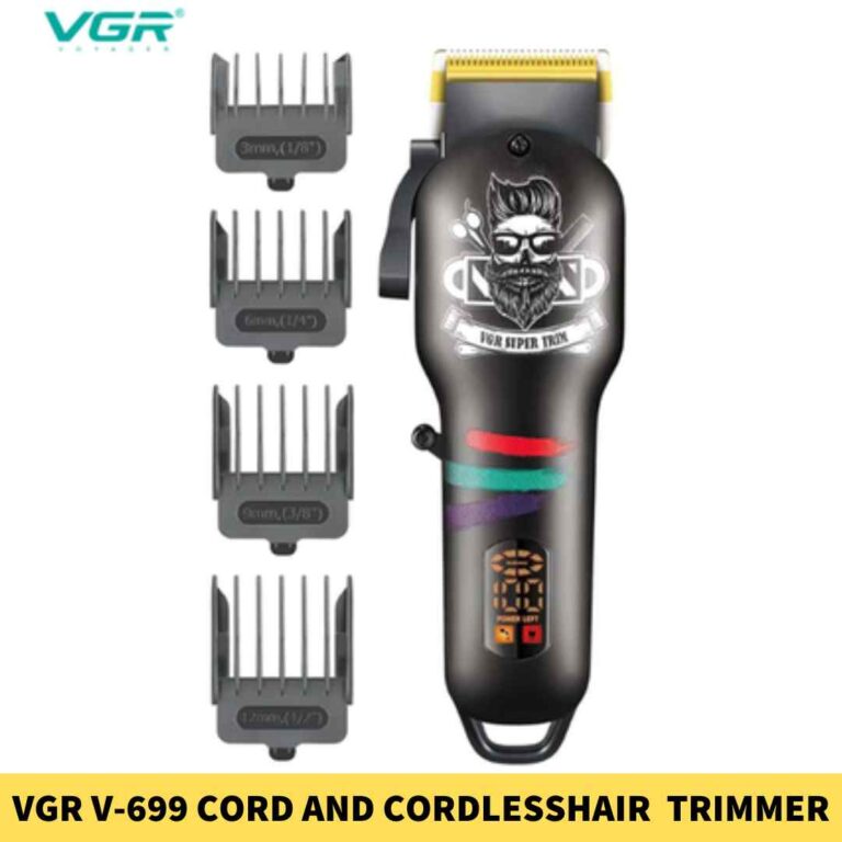 VGR V-699 Cord and Cordless Hair Clipper Adjustment Trimmer for Men in B