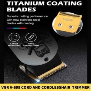 VGR V-699 Cord and Cordless Hair Clipper Adjustment Trimmer for Men in Bangladesh