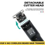 VGR V-963 Cordless Beard Hair Trimmer for Men in Bangladesh111