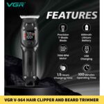 VGR V-964 Hair Clipper and Beard Trimmer for Men