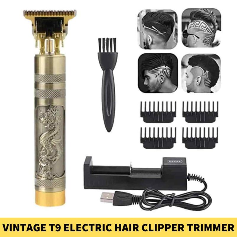 Vintage T9 Electric Hair Clipper Trimmer For men in BDW