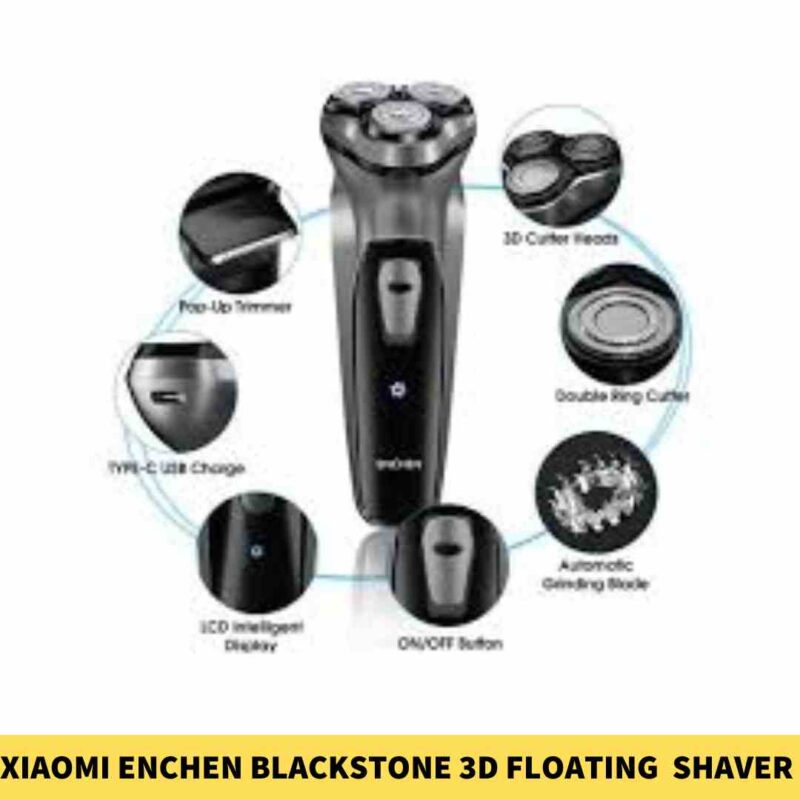 Xiaomi Enchen Blackstone 3D Floating Washable Electric Shaver For Men in BDD
