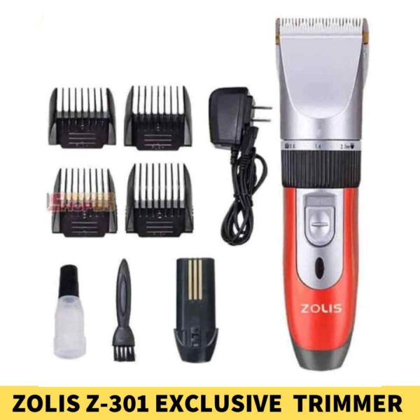 Zolis Z-301 Exclusive Professional Electric Hair Clipper and Beard Trimmer Double Battery in BD