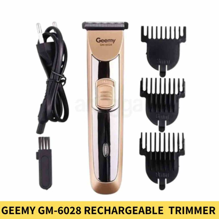 GEEMY GM-6028 Rechargeable Stainless Steel Blade Hair and Beard Trimmer For Men in BD1