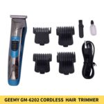 Geemy GM-6202 Cordless Rechargeable Hair Beard Trimmer in BD