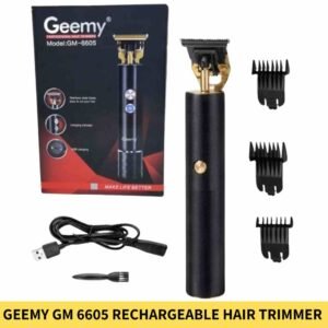 Geemy GM 6605 Hair Clipper Rechargeable Hair Trimmer For Men in BD