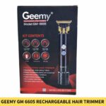 Geemy GM 6605 Hair Clipper Rechargeable Hair Trimmer For Men in BD1