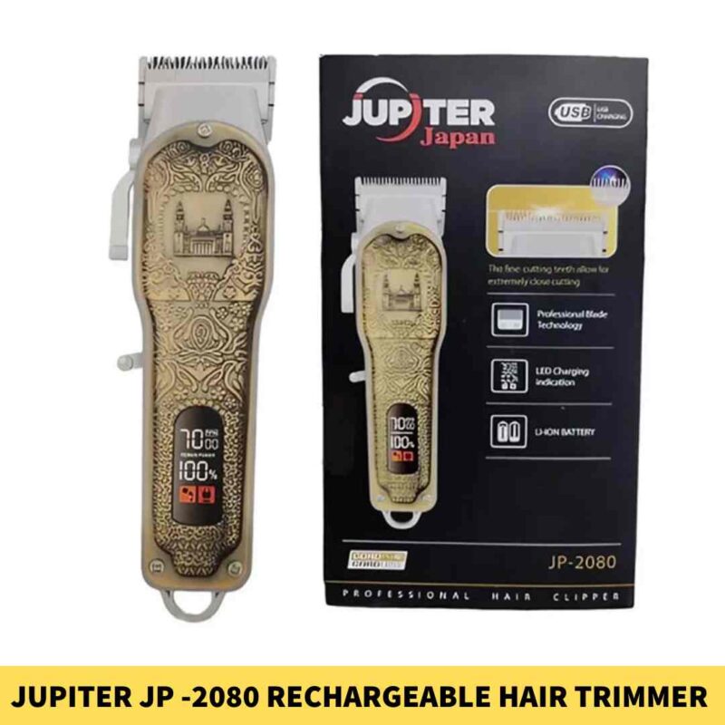 JUPITER JP -2080 Rechargeable Hair Clipper & Beard Trimmer for Men in BD