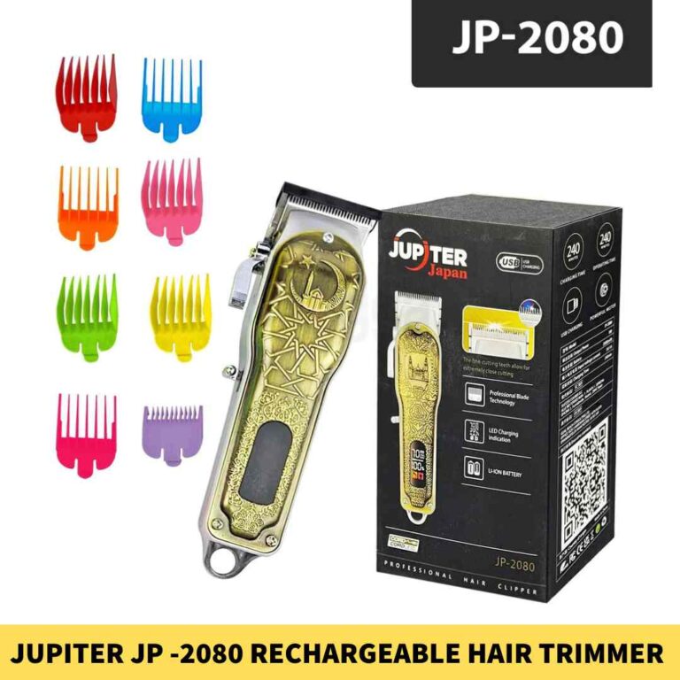 JUPITER JP -2080 Rechargeable Hair Clipper & Beard Trimmer for Men in BDD