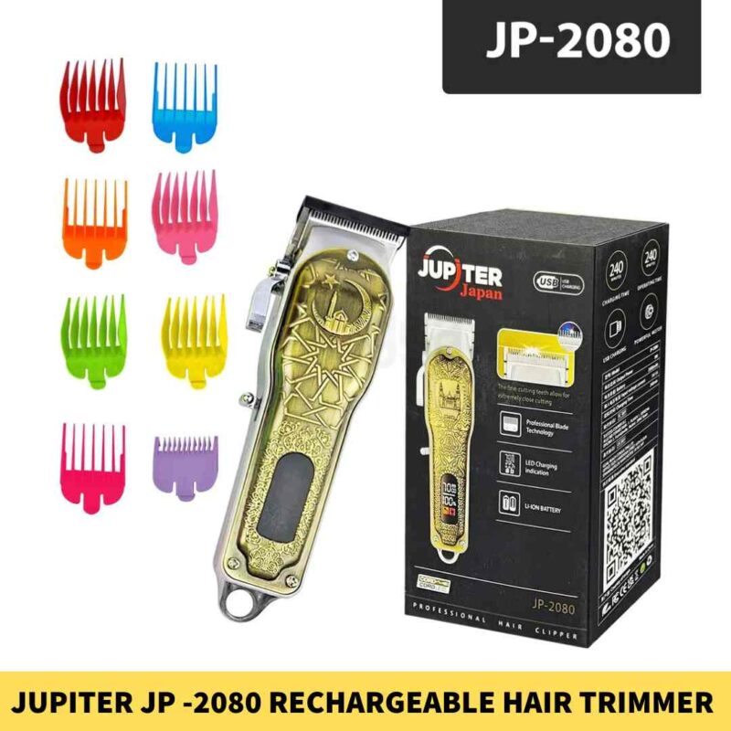 JUPITER JP -2080 Rechargeable Hair Clipper & Beard Trimmer for Men in BDD