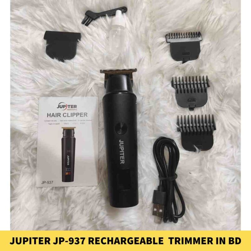 JUPITER JP-937 Rechargeable Digital Display Hair Clipper & Beard Trimmer in BDD