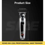 Kemei KM-2261 Rechargeable LCD Screen Professional Hair Trimmer for Men