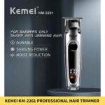 Kemei KM-2261 Rechargeable LCD Screen Professional Hair Trimmer for Men in BD2