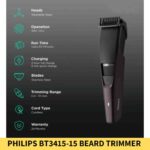PHILIPS BT3415-15 Beard Trimmer 3000 Series for Men in BD2