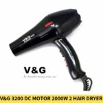 V&G 3200 Dc Motor 2000W 2 Heat & 2 Speed Setting Hair Dryer in BD