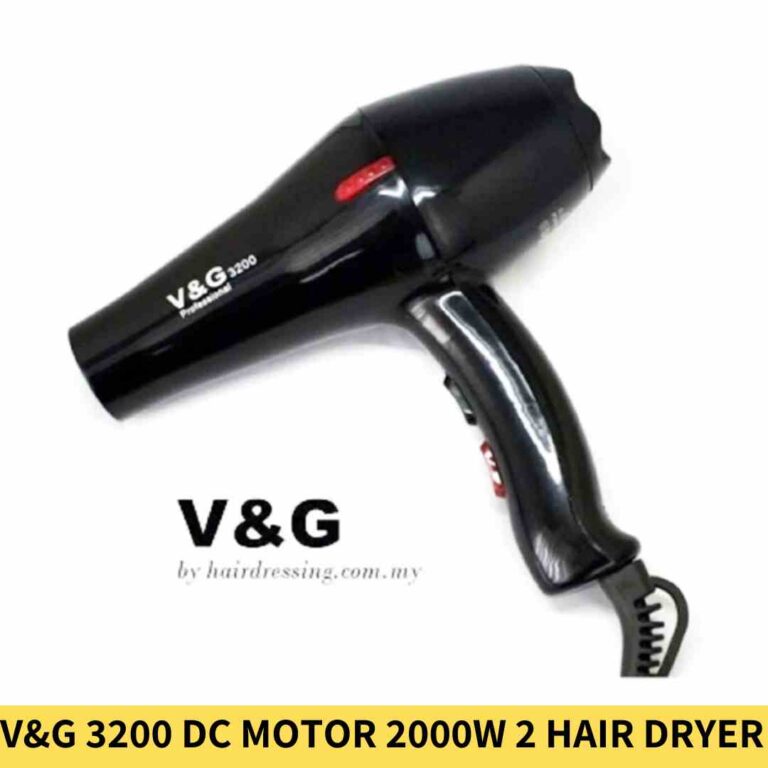 V&G 3200 Dc Motor 2000W 2 Heat & 2 Speed Setting Hair Dryer in BD