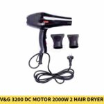 V&G 3200 Dc Motor 2000W 2 Heat & 2 Speed Setting Hair Dryer in BDD