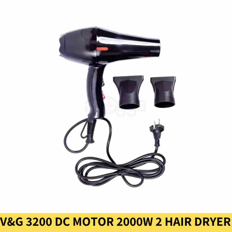 V&G 3200 Dc Motor 2000W 2 Heat & 2 Speed Setting Hair Dryer in BDD