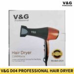V&G D04 Professional Hair Dryer for Home and Salon Use in BDD