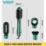 VGR V-493 Hair Dryer Brush 4-in-1 Hot Air Styler for Women in BD2