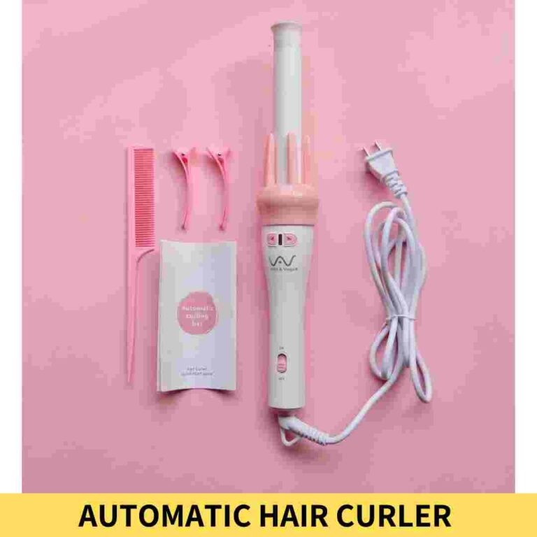 Buy Automatic Hair Curler and Roller Styling Tool in Baby Pink Color Online Trimmer BD