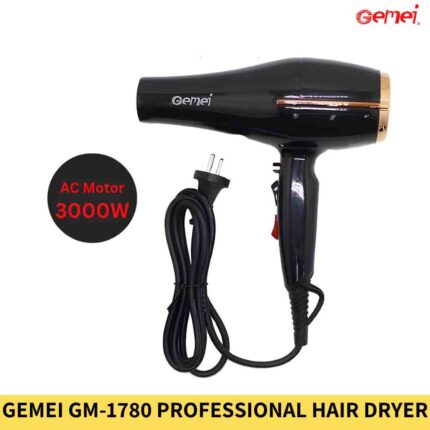 Buy Gemei GM 1780 Professional Hair Dryer for Women 3000W Online Trimmer BD