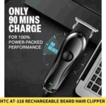 Buy HTC AT 118 Rechargeable Beard Hair Clipper and Trimmer for Men in BD Online Trimmer BD