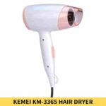 Buy KEMEI KM 3365 Hot And Normal Air Foldable Hair Dryer Online Trimmer BD