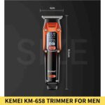 Buy KEMEI KM 658 Hair Beard Shaver Trimmer For Men in Bangladesh Online, Kemei Hair Trimmer, KM 658 Beard Trimmer, Men Grooming Kit, Electric Trimmer Bangladesh, Professional Hair Trimmer, Trimmer BD